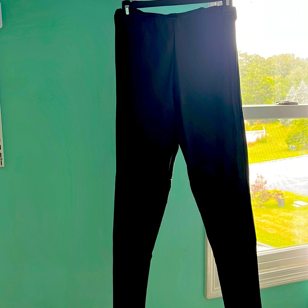 Soft leather pants (polyurethane) on tag.